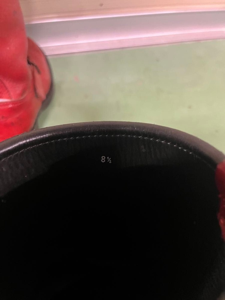 MADE in GM Japan Boots Leather Red Engineer Boots Size 8.5