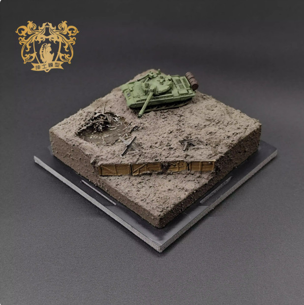 3D Printed 1/144 Soviet T-55 AM1-AM2 Medium Tank Uncolored Mode