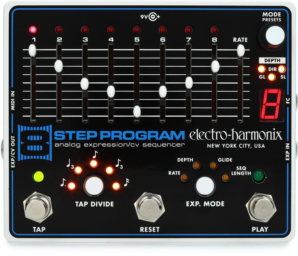 Electro-Harmonix 8 Step Program Analog Expression / CV Sequencer Pedal