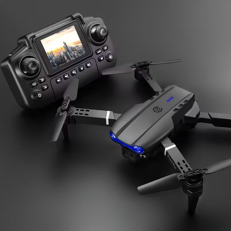 E99 Pro Drone With Dual Camera With Battery Foldable RC Quadcopter For Beginne