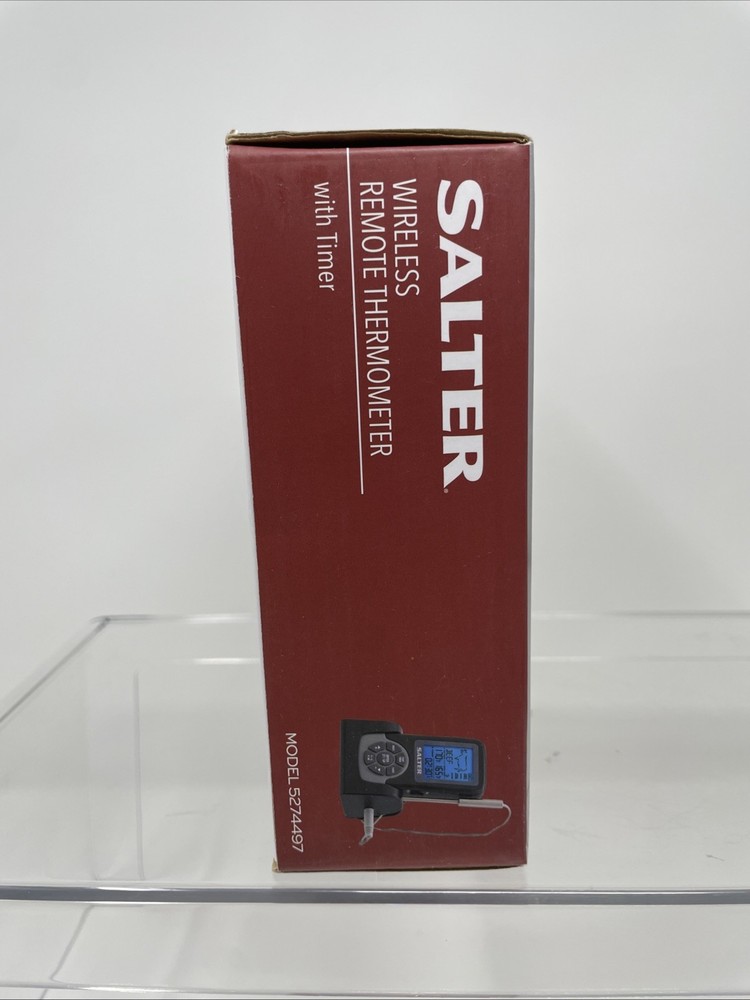 NEW SALTER Wireless Remote Thermometer with Timer