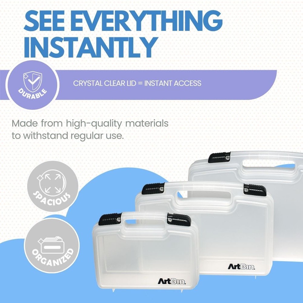 ArtBin 6972AB 10 inch Quick View Deep Base 10 - Deep, Translucent