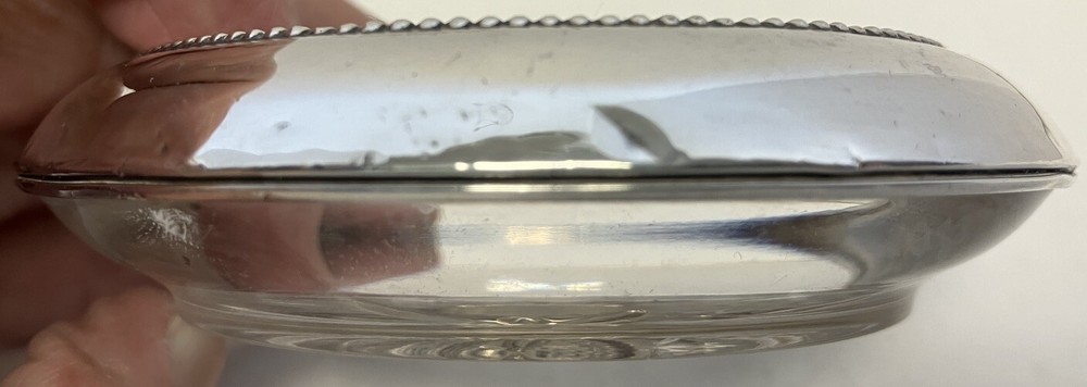 Sterling Silver Coaster Ashtray Set 4 w Holder Frank Whiting