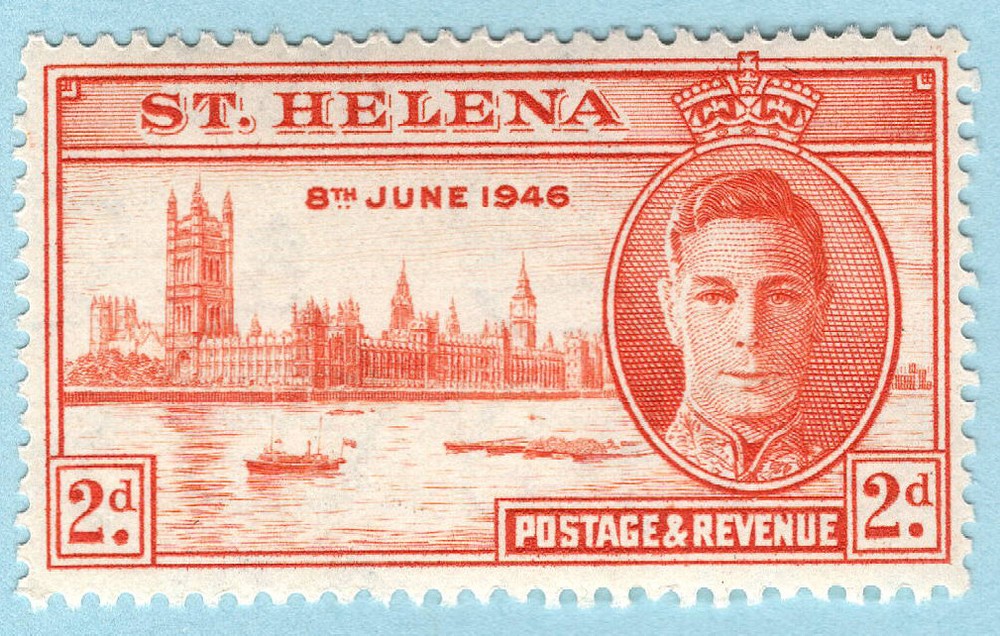 BRITISH ST. HELENA 1946 VERY FINE Mint Never Hinged - 2d