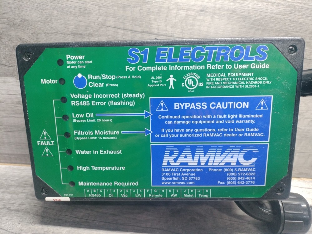 RamVac Bison S1 ELECTROLS Dental Vacuum System Controller