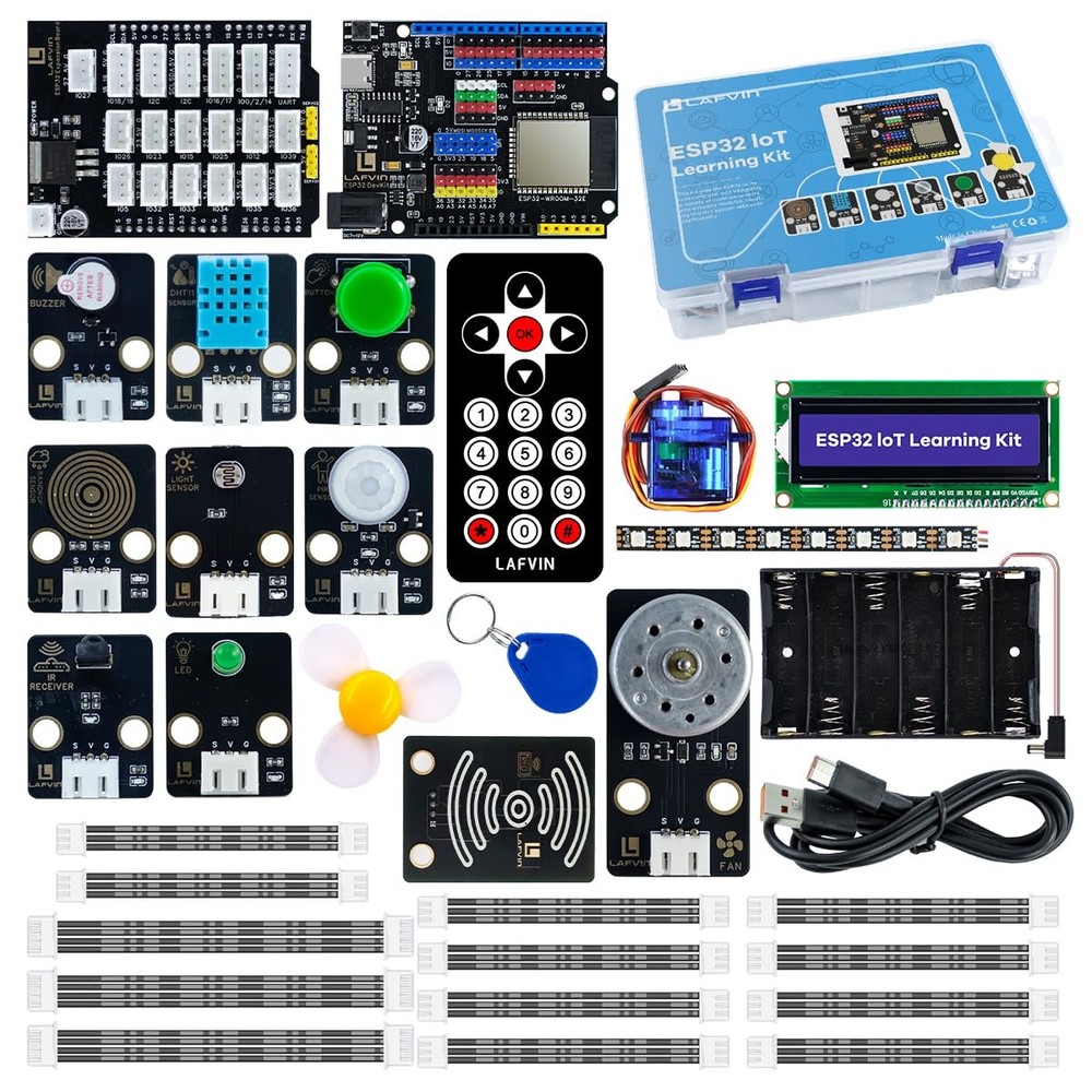 Best LAFVIN ESP32 IoT Learning Kit with DevKit, RFID Module, LCD1602 Display