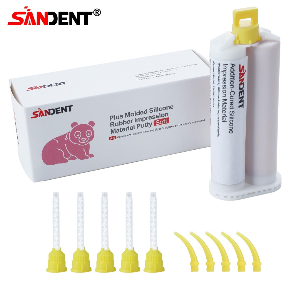 REGULAR SET Light Body Dental Impression Material VPS 50ml 5 Tips dk