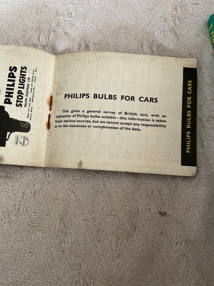 PHILIPS LIGHTS 1961-62 booklet