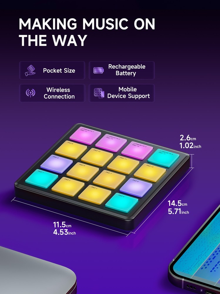 Donner Starrypad Series MIDI Pad Controller