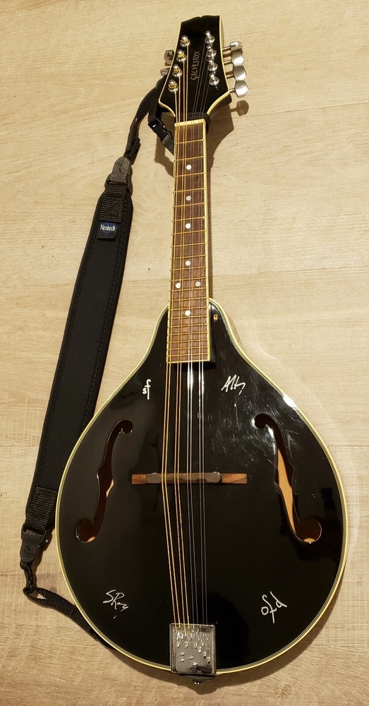 Galveston Autographed A-Style Mandolin Black