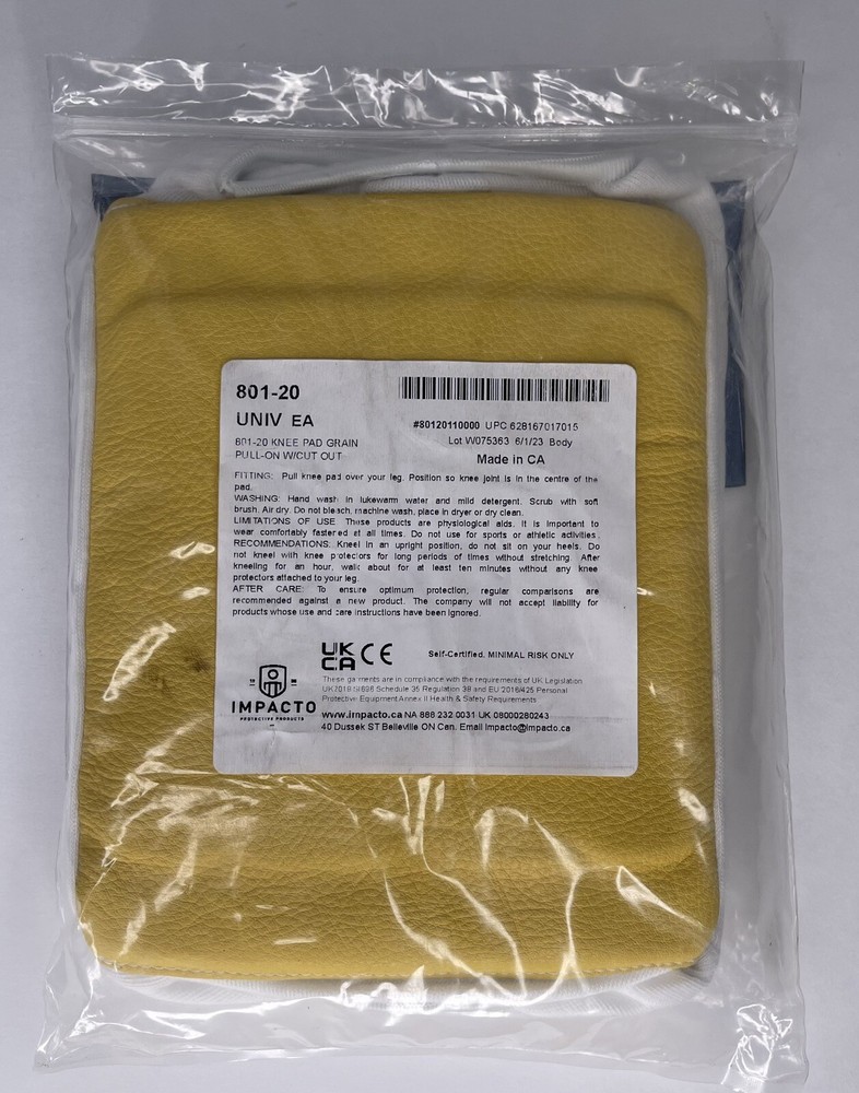 Impacto Pull On Knee Pads 801-20 NEW