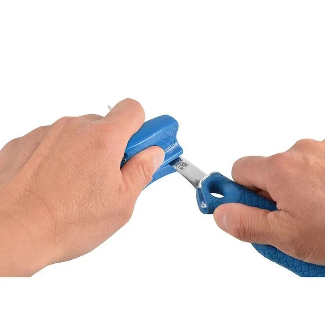 Cuda Knife Sharpener Tool/Keychain 2 Stage Sharpening: Carbide + Ceramic 4 PACK