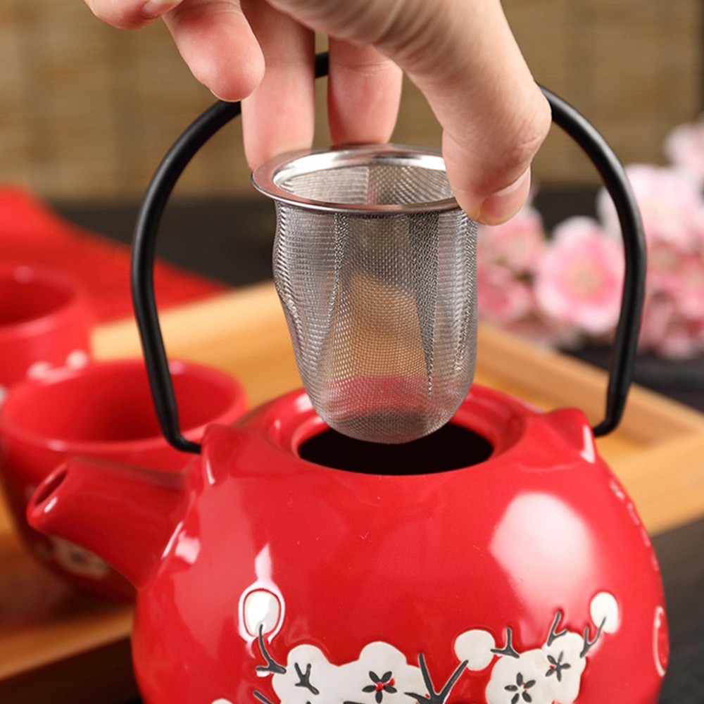 4 Pcs Pot Strainer Stainless Steel Tea Filter Teapot Replaceable Mesh Strainers