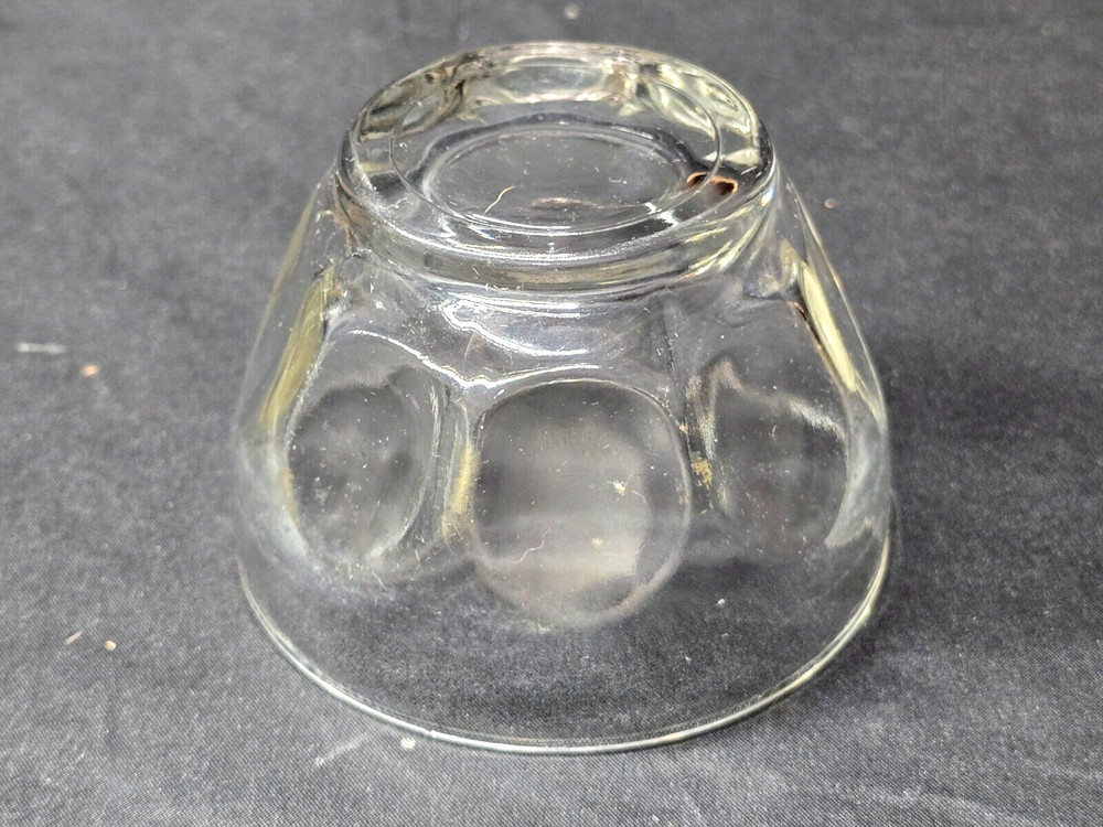 Pyrex Clear Thumbprint Prep Bowls 3.5" Ramekin Size – Set of 2