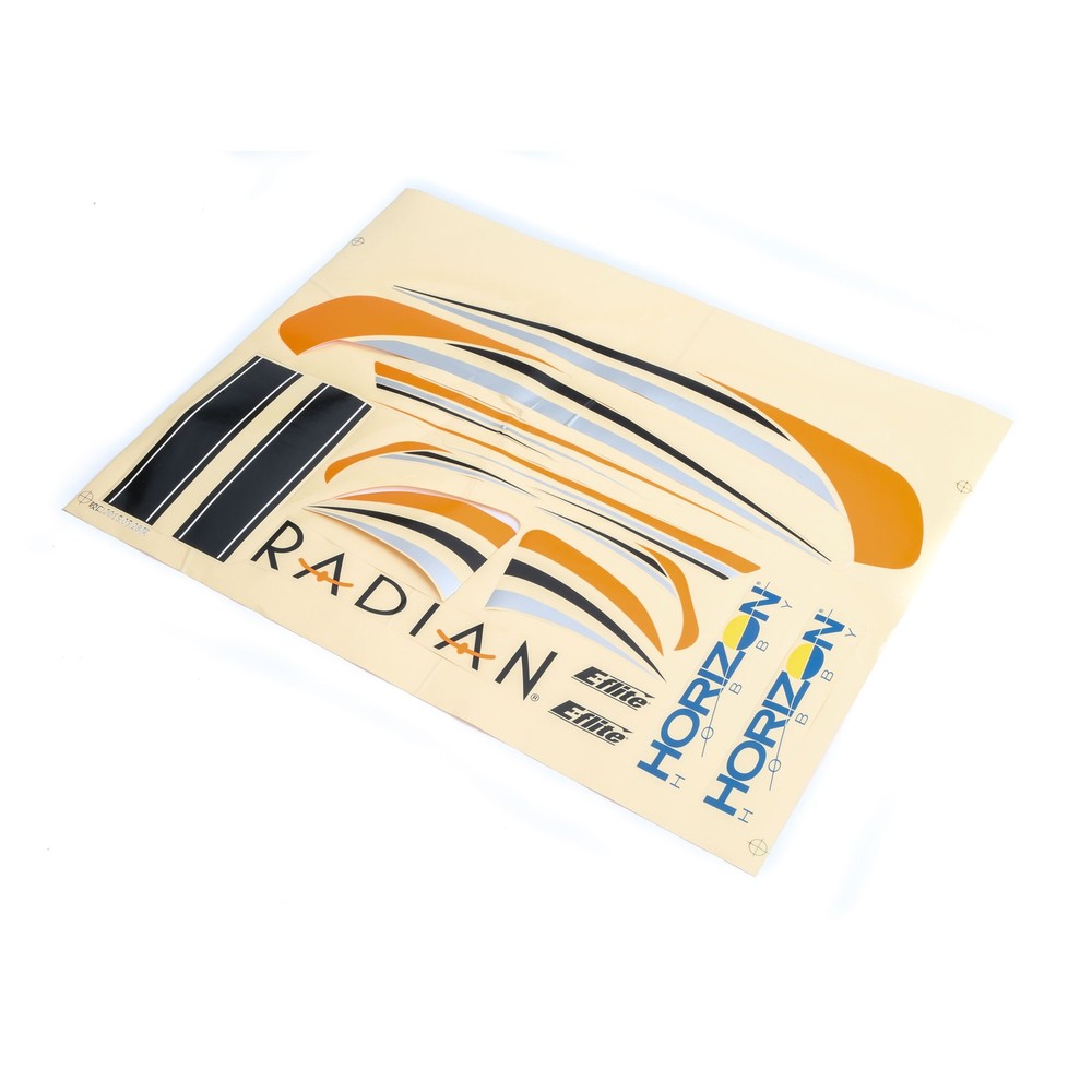 E-flite Decal Sheet Radian BNF Basic EFL4703 Replacement Airplane Parts