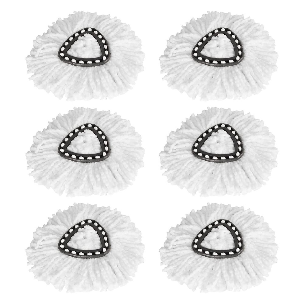 6 Pack Fit O-Cedar Easy Wring Spin Mop Replacement Heads - Microfiber Replace...