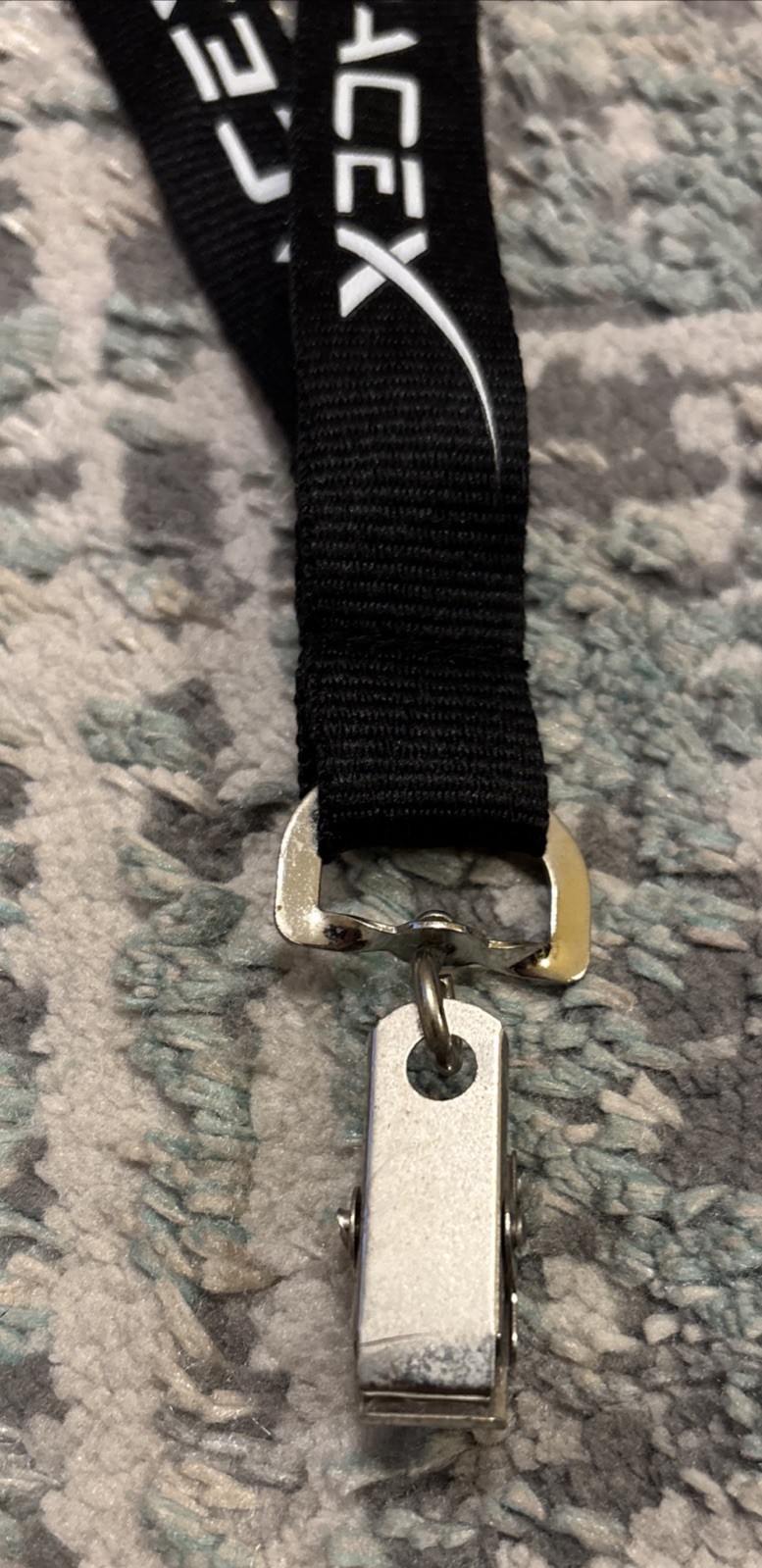 ~RARE~Authentic~Spacex Employee~Lanyard~Badge Holder~Elon Musk