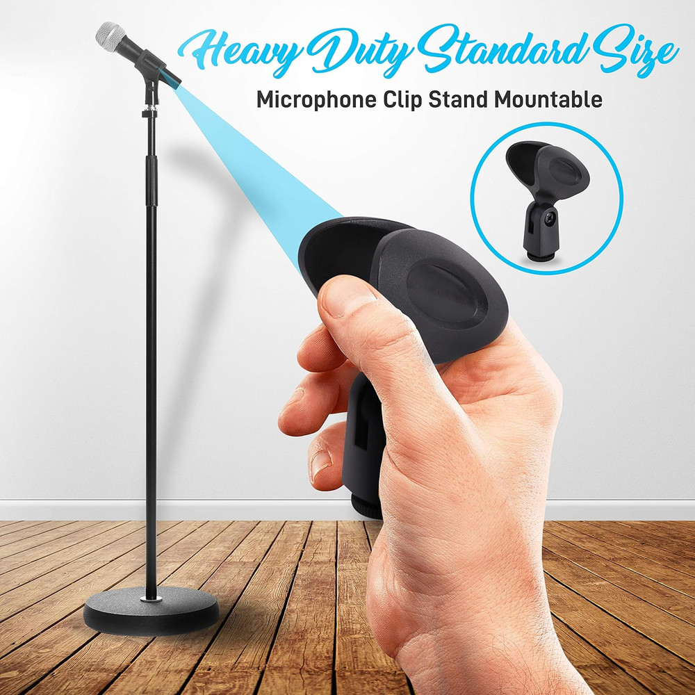 Professional Handheld Dynamic Microphone Kit - Unidirectional Vocal Wired Microp