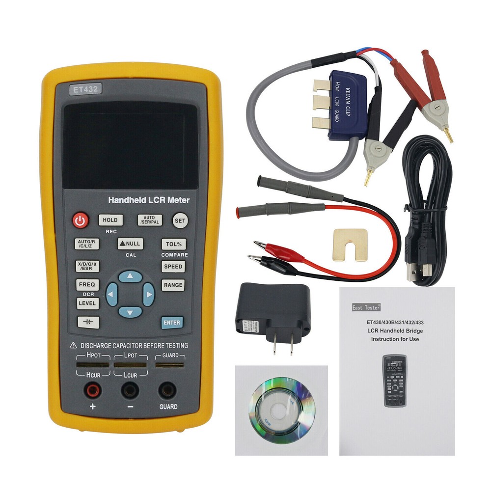 ET432 Handheld LCR Tester Capacitance Inductance Resistor LCR Meter
