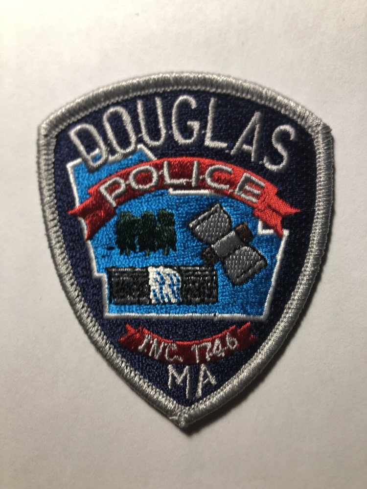 Douglas Massachusetts Police Patch ~ Approximately 3” Tall