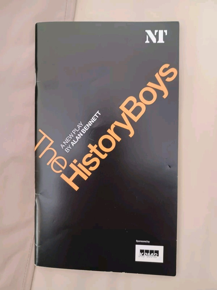 The History Boys  - NT programme  - original cast.