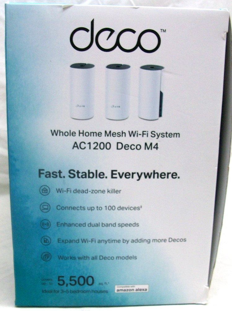 NIB TP-Link Deco Whole Home Mesh Wi-Fi System Router/Extender Replacement NEW