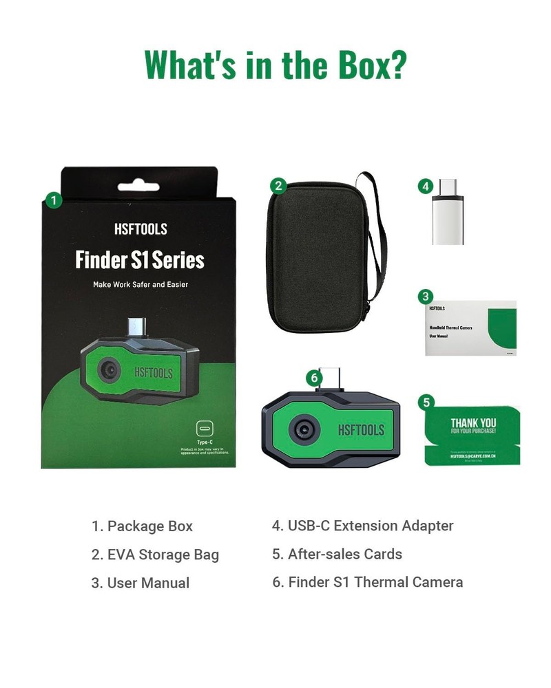 Finder S1 Android Thermal Camera - Carrying Case Included