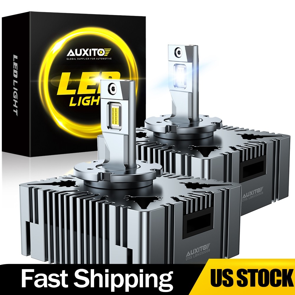 D5S LED Headlight Bulbs High-Low For Chevy Silverado 1500 2016-2024 Replace HID