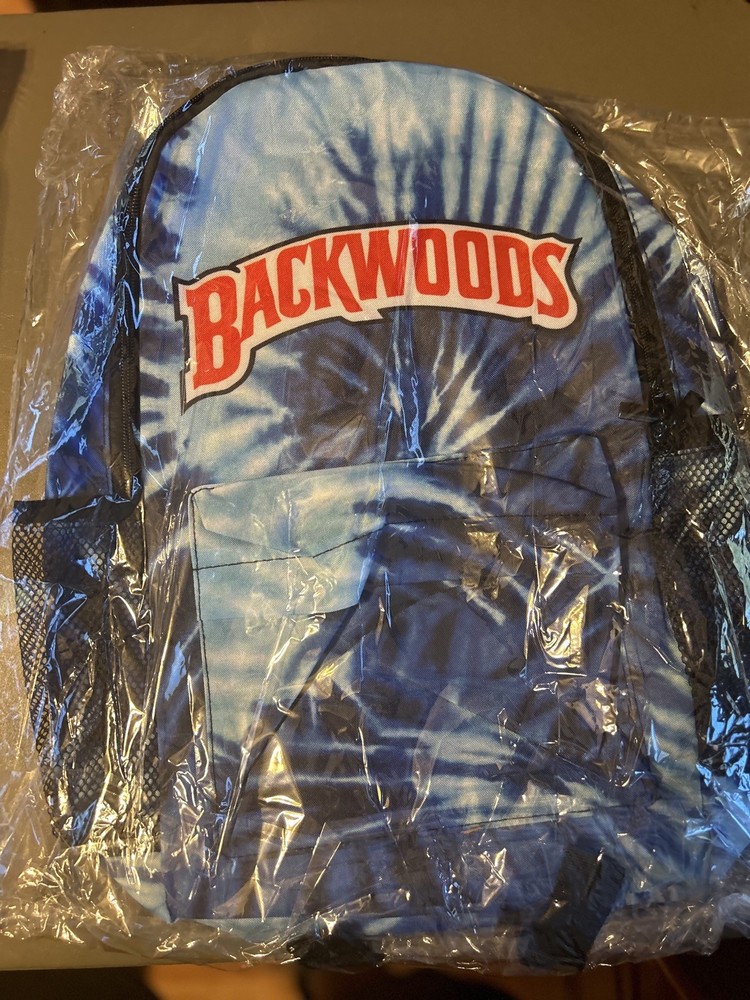 Backwoods Backpack Blue & White Tie Dye New
