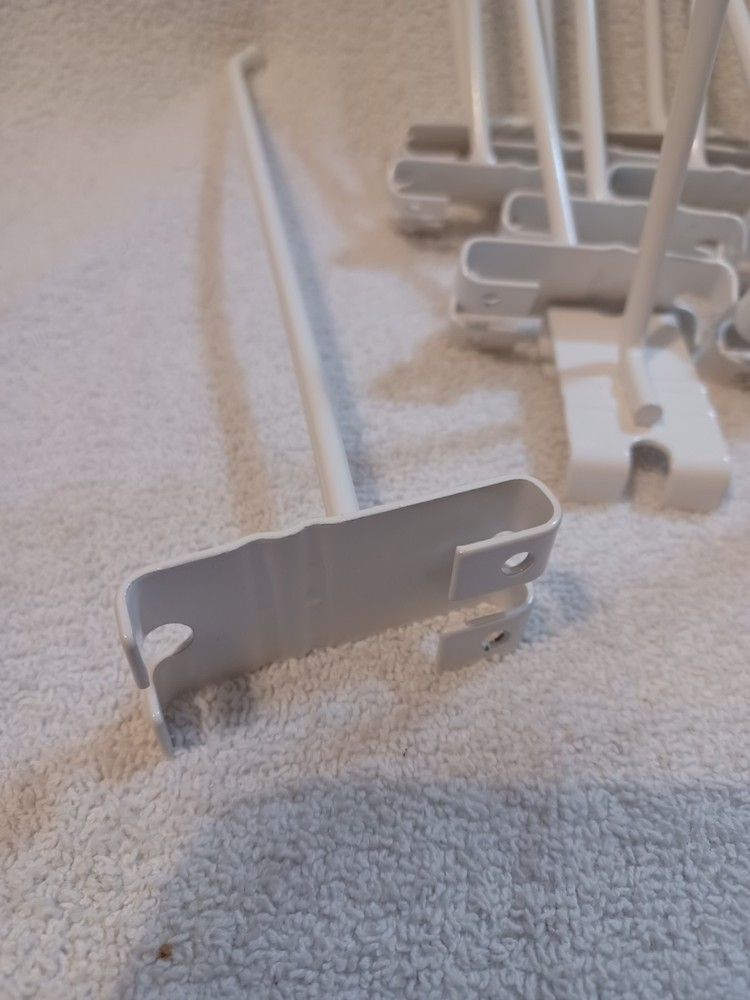 9" Gridwall Hooks Qty-30 White Hooks For Grid Panel Displays B-42