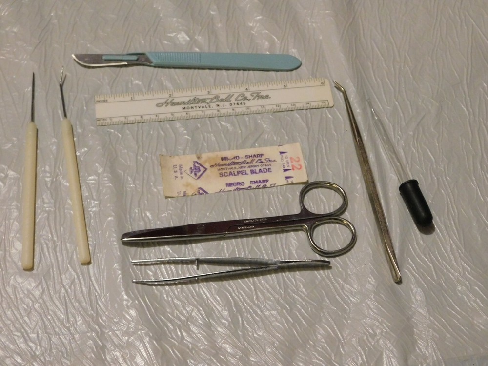 RARE~VINTAGE~ORIGINAL-HAMILTON BELL CO.-SCIENCE INSTRUMENTS TOOLS/LAB KIT-SCHOOL
