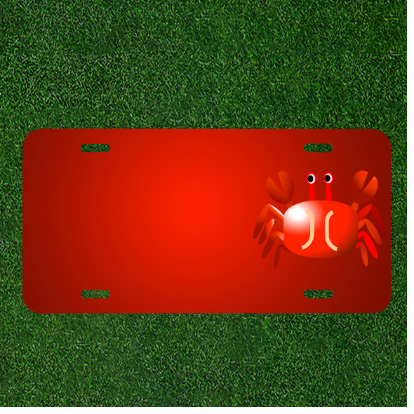Custom Personalized License Plate With Add Names To Crawfish Crayfish Crab
