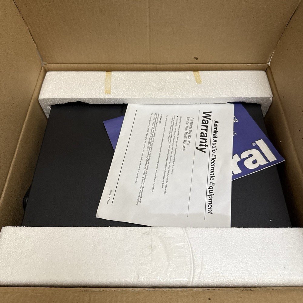 Admiral 5 Disc Changer CD Player Model With Remote & Manual GRD67219A Tested