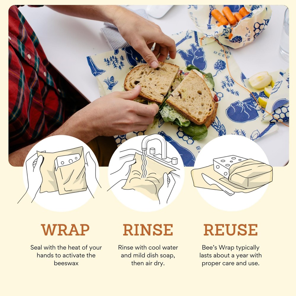 Beeswax Wraps for Bread Beeswax Bread Wrap for Sourdough & Bread Storage Plastic