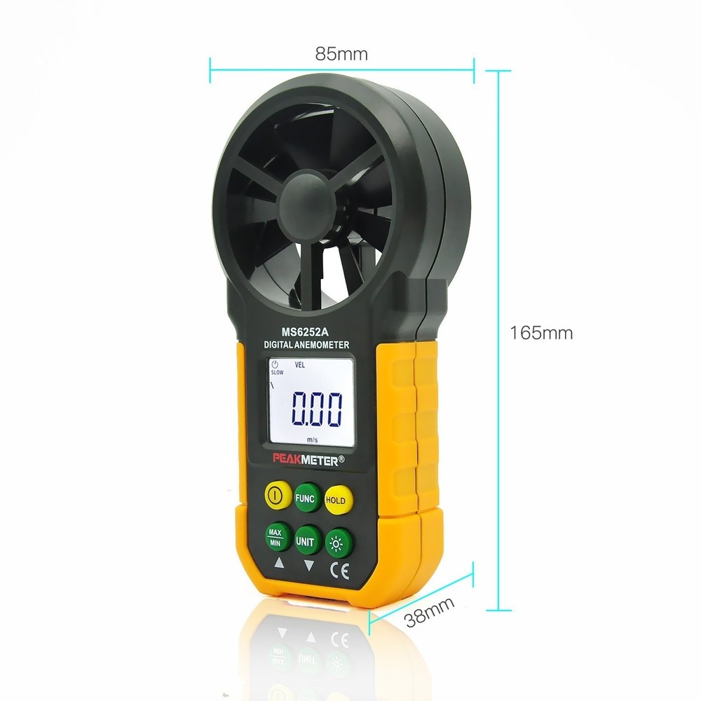 ViewTool MS6252A Multifunction Digital Anemometer Handheld LCD Electronic Wind S