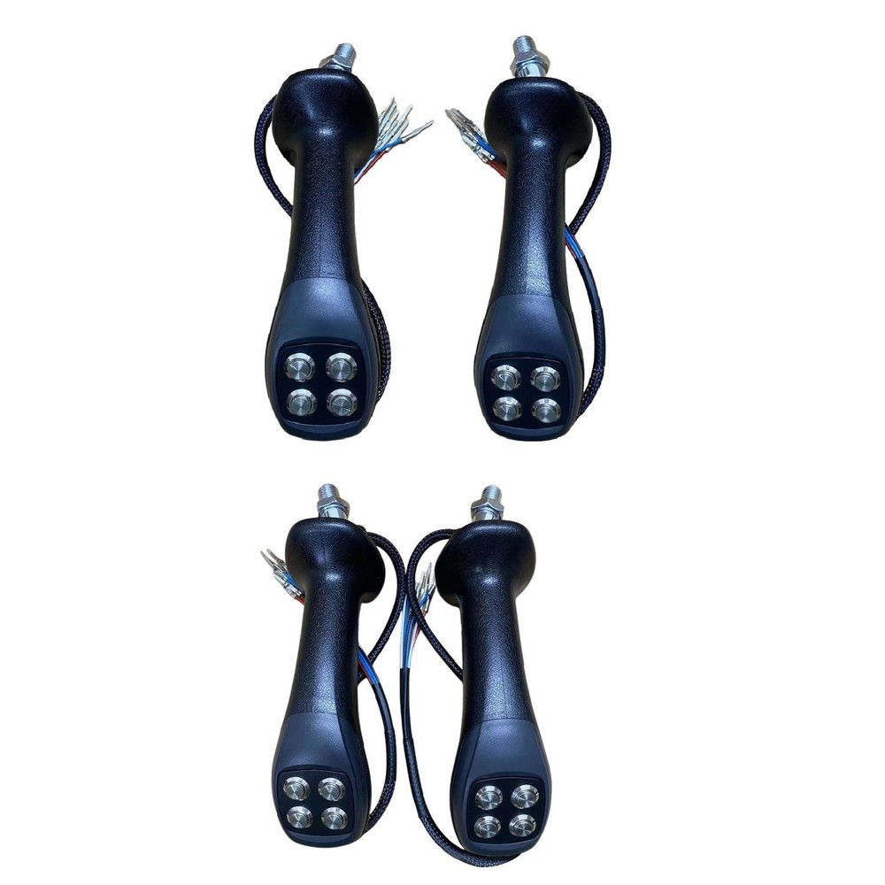 4 Button Grab Handle for Wheel Excavator Spare Easy to Install Control Lever