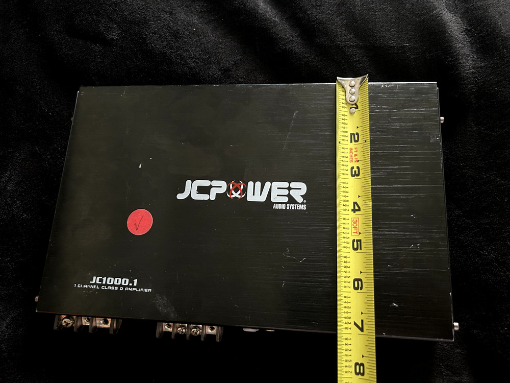 JC Power JC1000.1 1-Channel Class D Pmplifier
