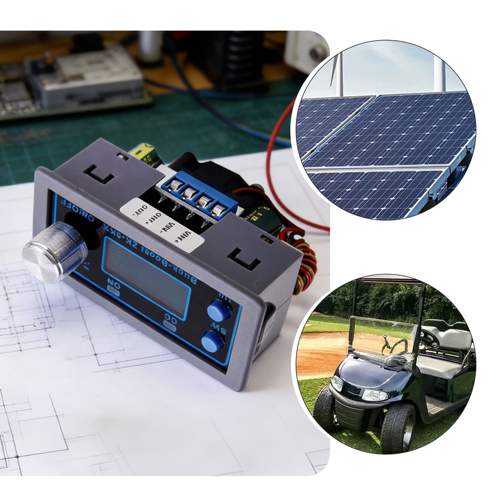 DC Adjustable Step-Up Down Buck Boost Power Supply Voltage Regulator LCD Module