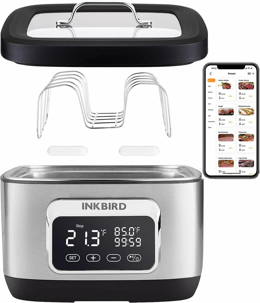 INKBIRD Sous Vide Precise Cooker Suveed Cooking Machine 8L Capacity Timer Alarm