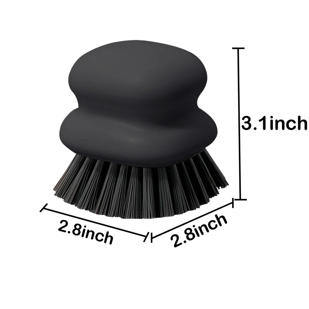 Dish Brush with Handle, Kitchen Scrub Brushes for Cleaning, Dish Scrubber wit...