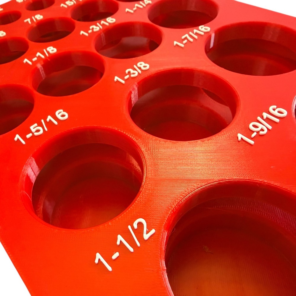 Milwaukee Packout 1/2" SAE Deep Impact Socket Tray 3D Printed 49-66-7012