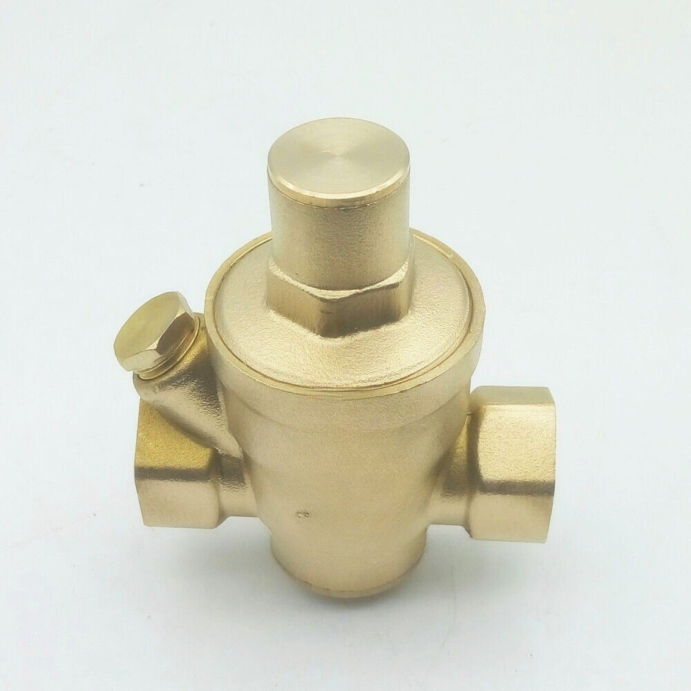 1/2'' DN15 BSP Brass Water Pressure Reducing Valve W/ Gauge Flow Adjustable NEW