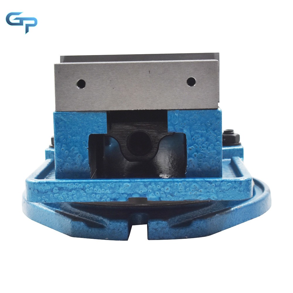5'' Milling Machine Lockdown Vise Swiveling Base Bench Top Hardened Base