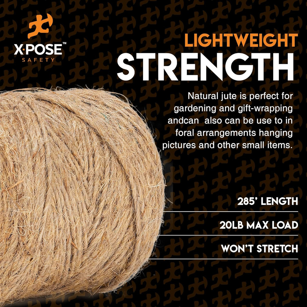 Jute Twine 285FT Natural Brown Craft String