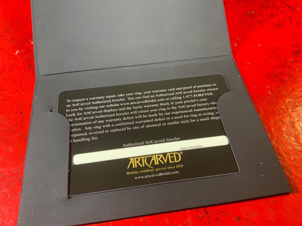 ARTCARVED Bridal Certificate