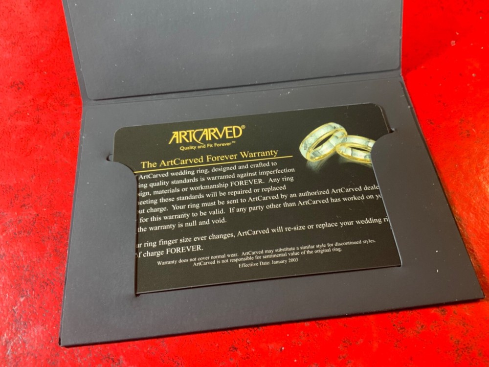 ARTCARVED Bridal Certificate