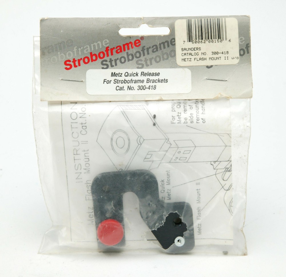Metz Quick Release For Stroboframe Brackets # 300-418. Unused.