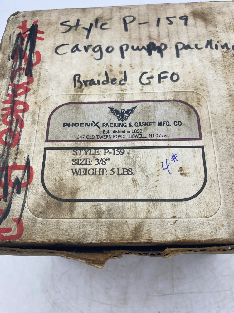 Phoenix P-159 Pump & Valve Packing, 3/8" Braided/GFO (Open Box)