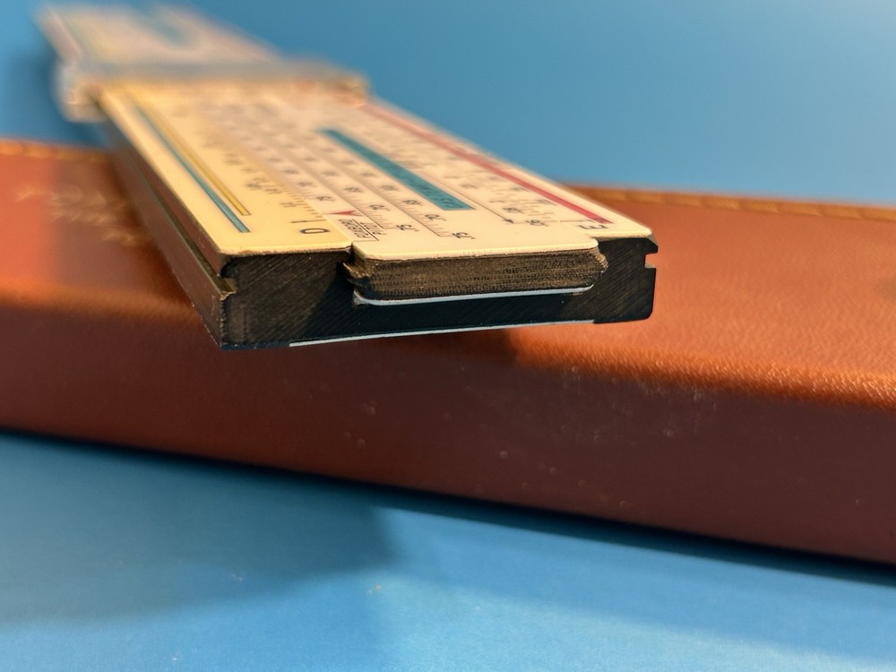 Foxboro Flow Slide Rule In Leather Case
