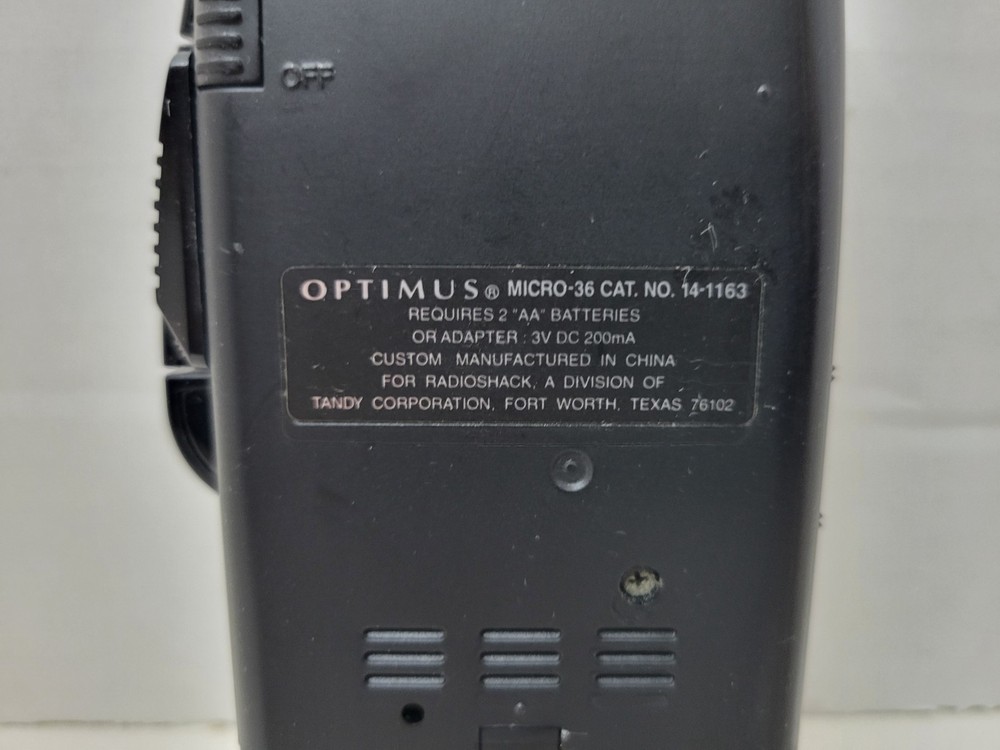 Optimus 2 Speed MICROCASSETTE Recorder Micro 36 USED *TESTED WORKS*